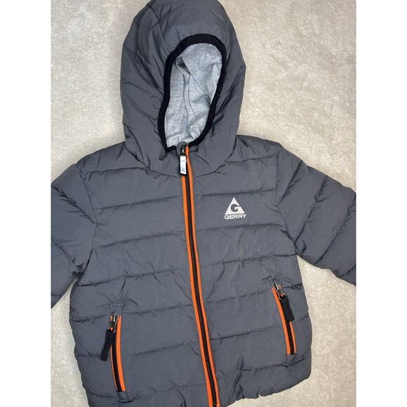 Gerry Bubble Jacket Gray Logo Sz 2T Toddler baby  Winter Fall - Picture 2 of 7